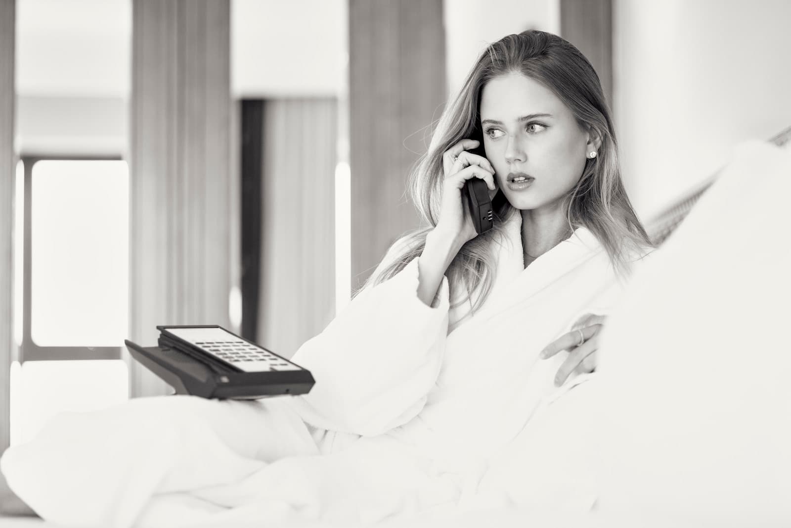 Black and white lifestyle editorial